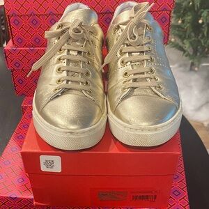 Carolina Herrera Gold Women's Sneakers